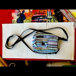 Eddie Bauer phone/all purpose bag, washable material, zipper, side pocket, clip